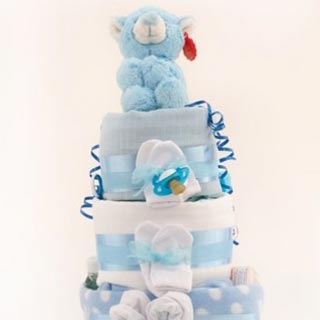 3 Tier Standard Nappy Cake image