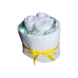 Baby Bib Natural Nappy Cake image