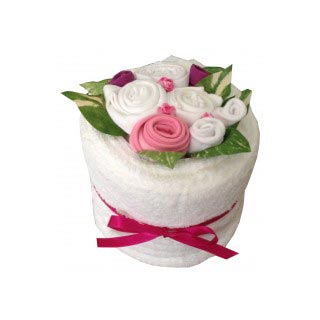 Blooming Towel Cake - Pink image