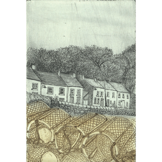 Niamh MacGowan "Lobster Pots at Roundstone" Print image